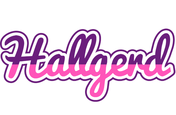 Hallgerd cheerful logo