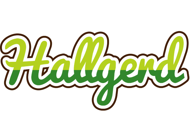 Hallgerd golfing logo