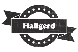 Hallgerd grunge logo