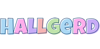 Hallgerd pastel logo