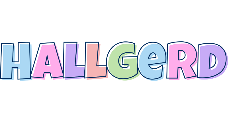 Hallgerd pastel logo