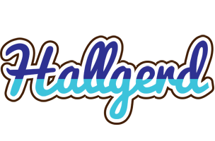 Hallgerd raining logo