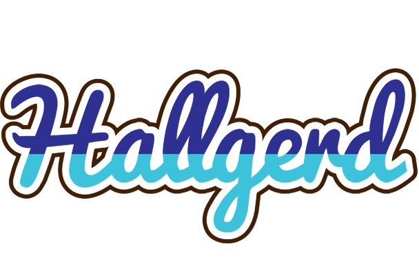 Hallgerd raining logo