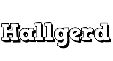 Hallgerd snowing logo