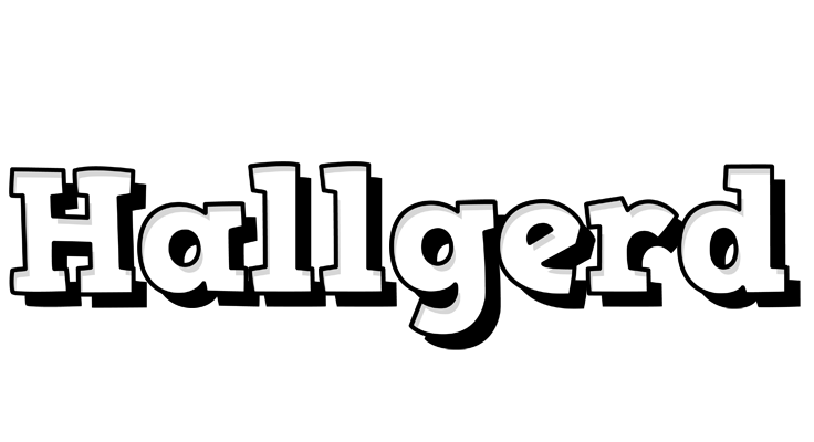 Hallgerd snowing logo
