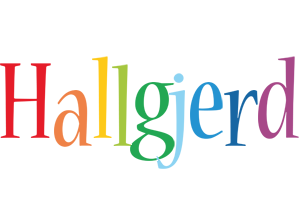 Hallgjerd birthday logo