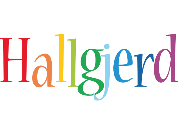 Hallgjerd birthday logo
