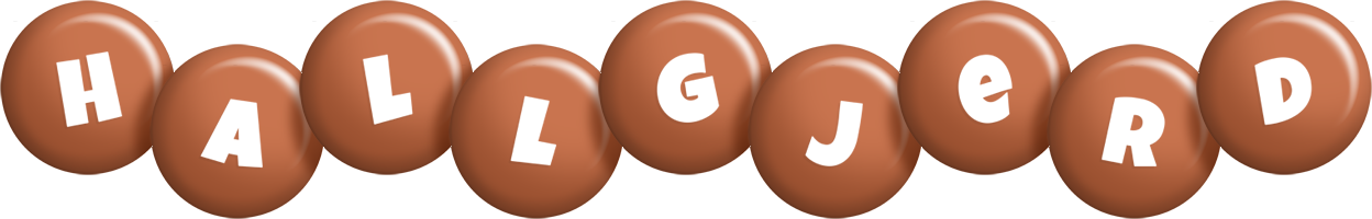 Hallgjerd candy-brown logo