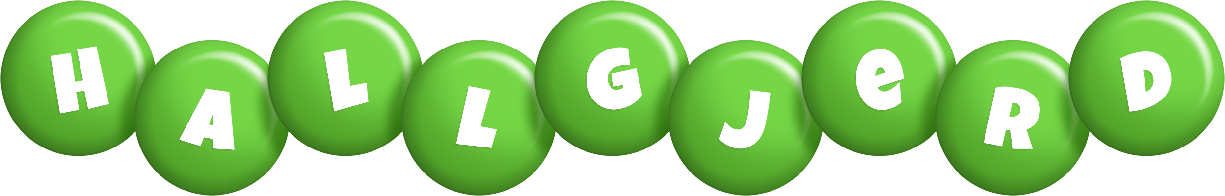 Hallgjerd candy-green logo