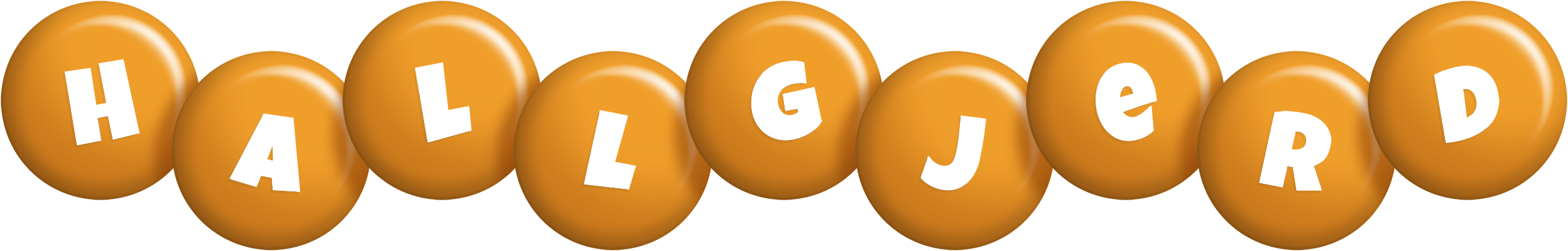 Hallgjerd candy-orange logo