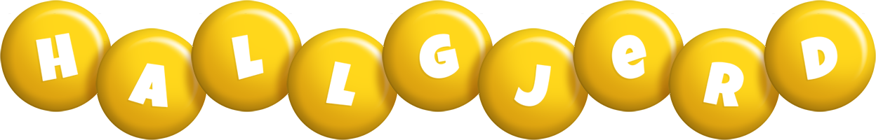 Hallgjerd candy-yellow logo