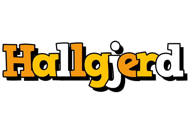 Hallgjerd cartoon logo