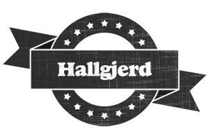 Hallgjerd grunge logo