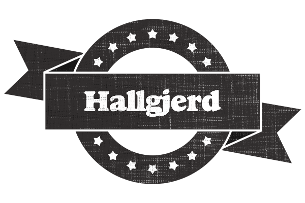 Hallgjerd grunge logo