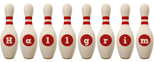 Hallgrim bowling-pin logo