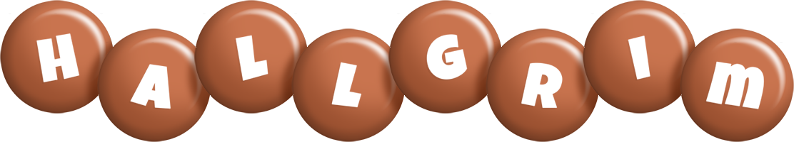 Hallgrim candy-brown logo