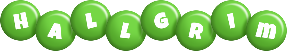 Hallgrim candy-green logo