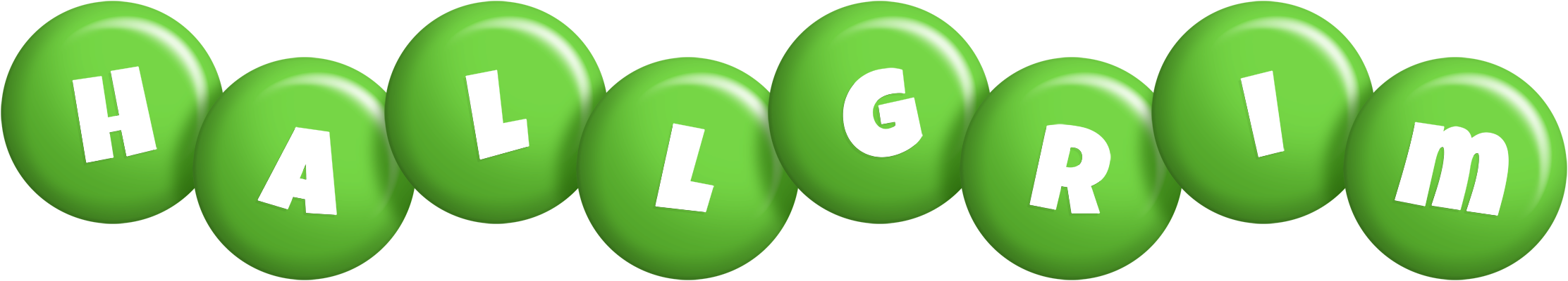 Hallgrim candy-green logo