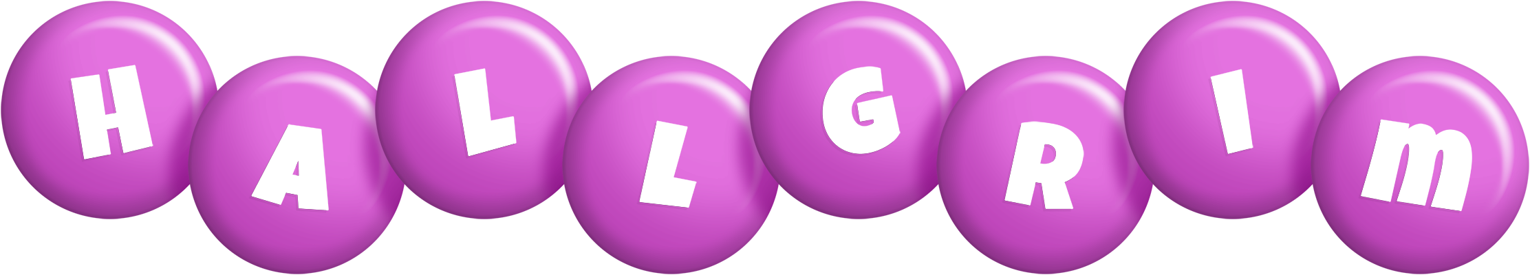 Hallgrim candy-purple logo