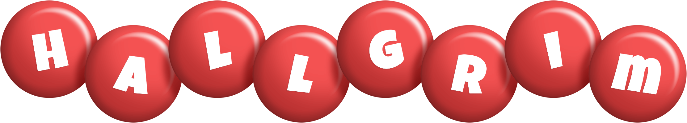 Hallgrim candy-red logo