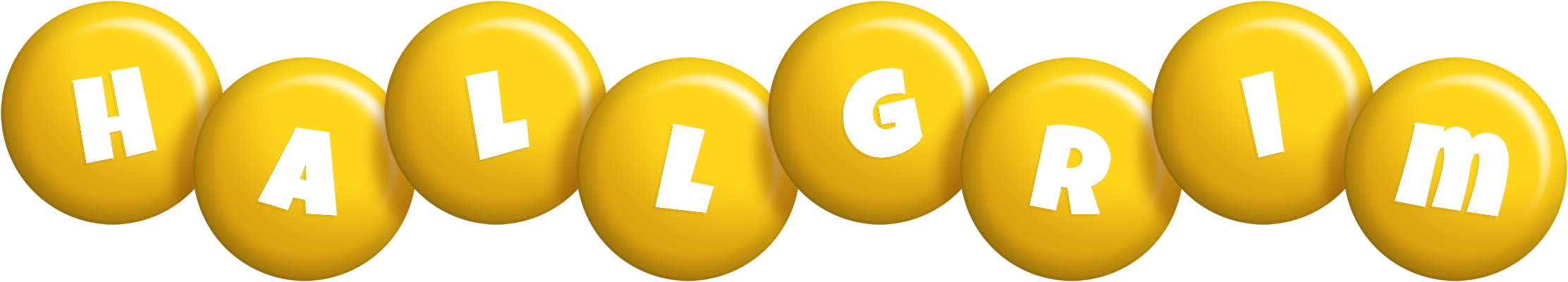Hallgrim candy-yellow logo