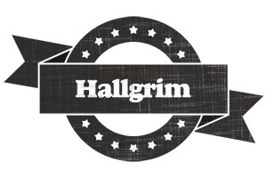 Hallgrim grunge logo