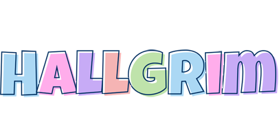 Hallgrim pastel logo