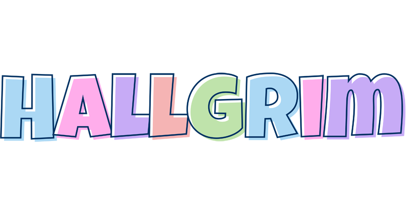 Hallgrim pastel logo