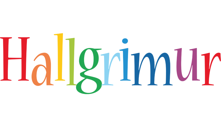 Hallgrimur birthday logo