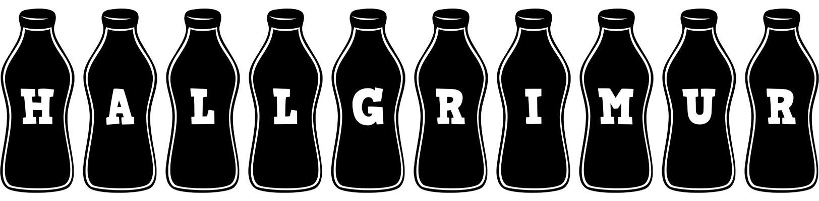 Hallgrimur bottle logo