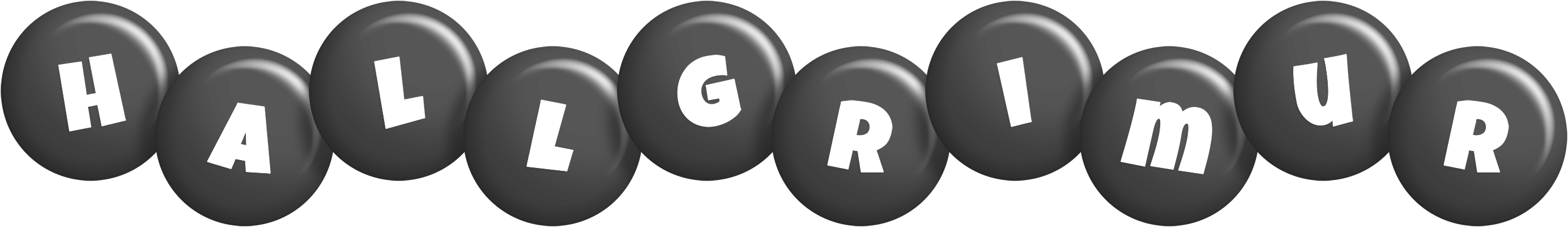 Hallgrimur candy-black logo