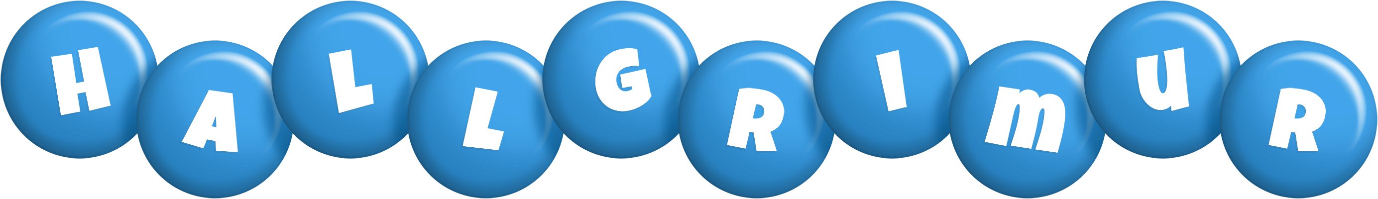 Hallgrimur candy-blue logo
