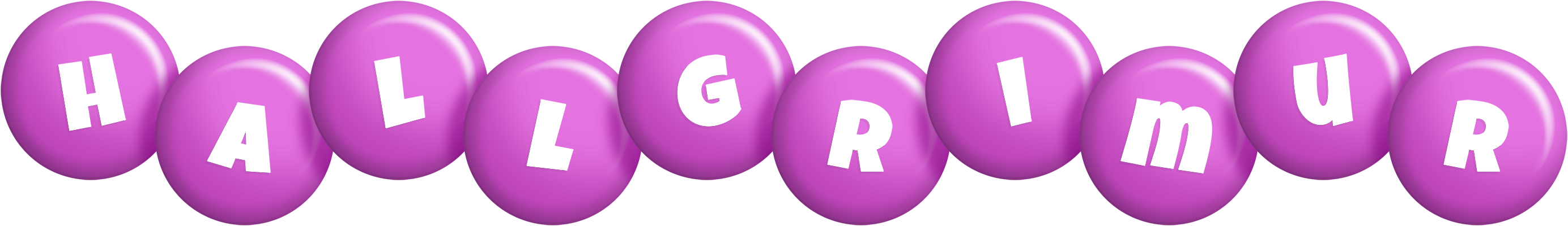Hallgrimur candy-purple logo