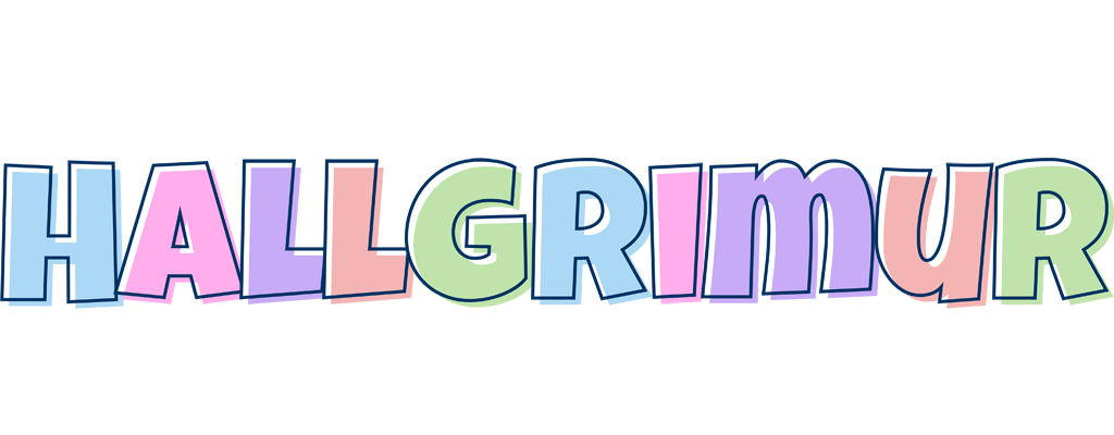 Hallgrimur pastel logo