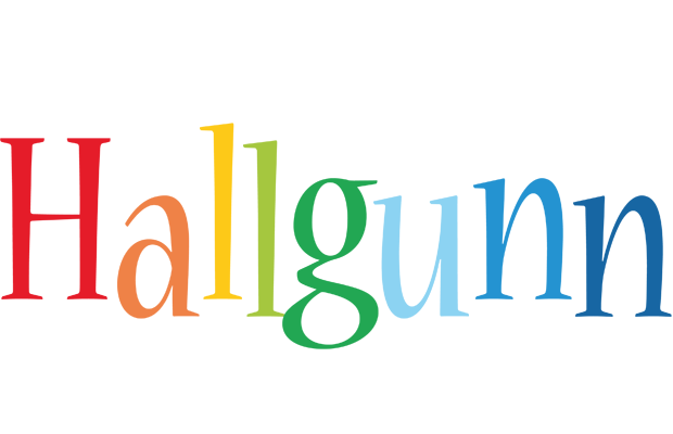 Hallgunn birthday logo