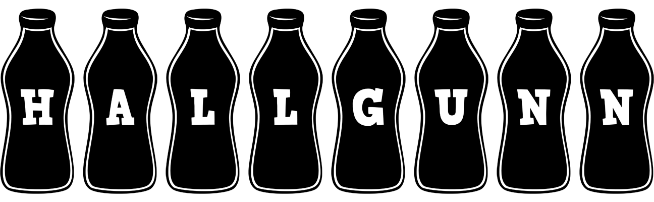 Hallgunn bottle logo