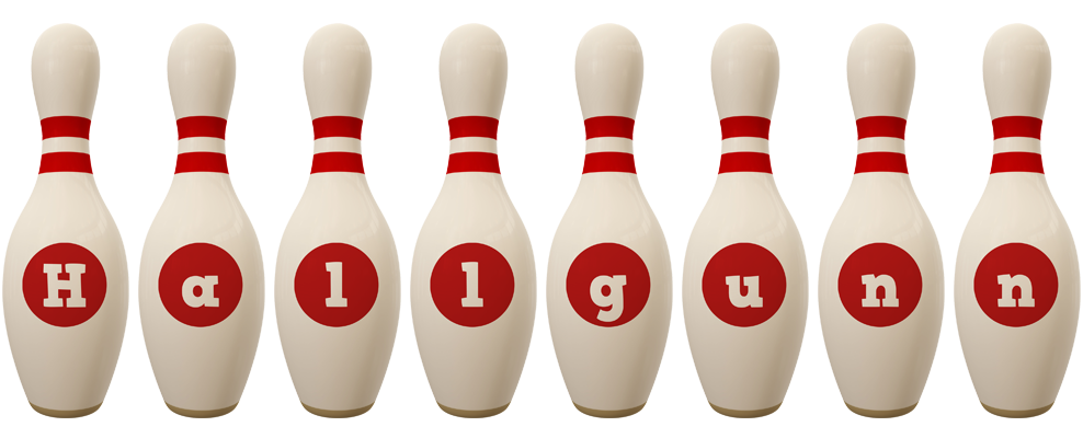 Hallgunn bowling-pin logo