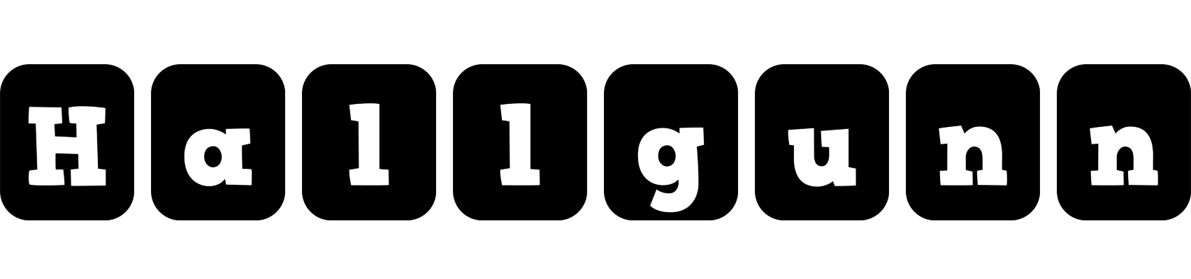 Hallgunn box logo