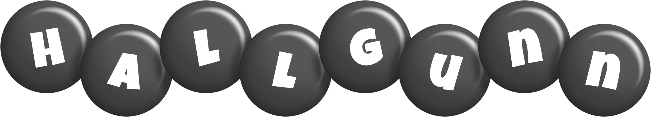 Hallgunn candy-black logo