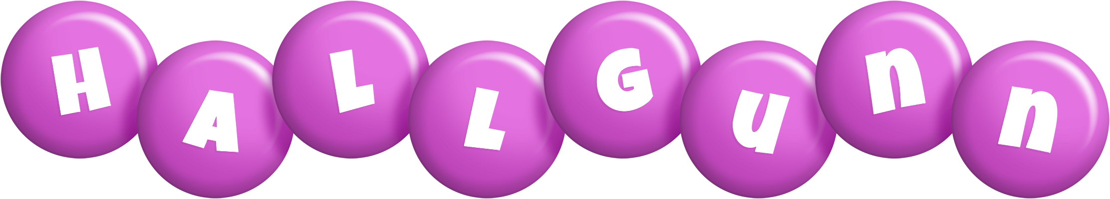 Hallgunn candy-purple logo