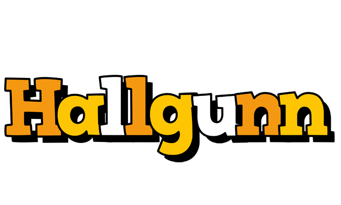 Hallgunn cartoon logo