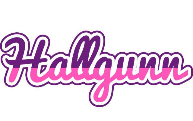 Hallgunn cheerful logo