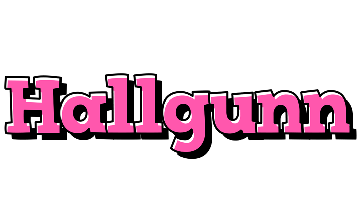 Hallgunn girlish logo