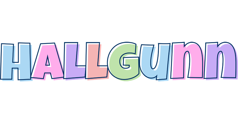 Hallgunn pastel logo