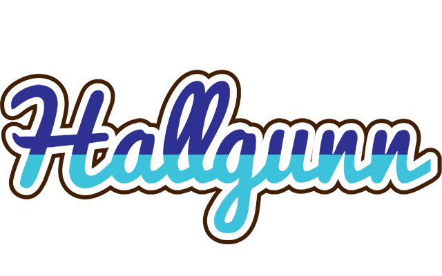 Hallgunn raining logo