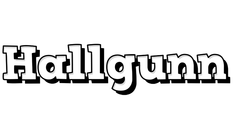 Hallgunn snowing logo