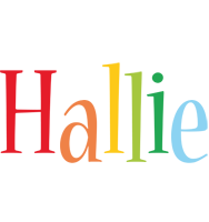 Hallie birthday logo