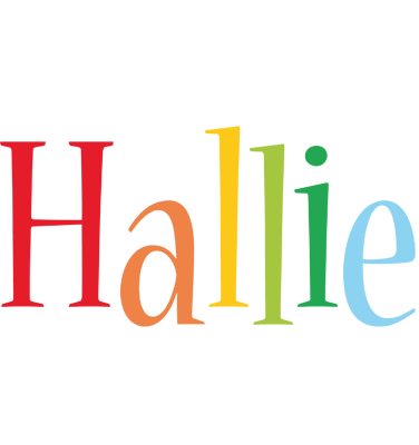 Hallie birthday logo