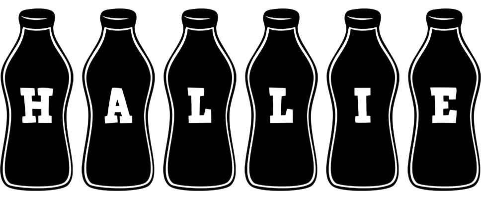 Hallie bottle logo