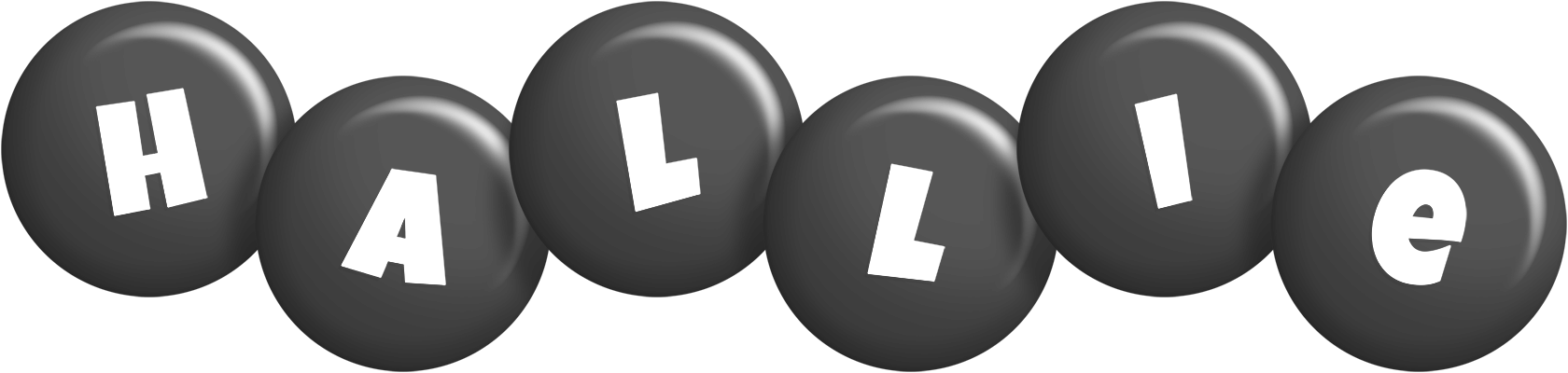Hallie candy-black logo
